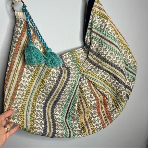 Ruggine Tribal Multi Braid Embroidery Shoulder Bag - Picture 2 of 7